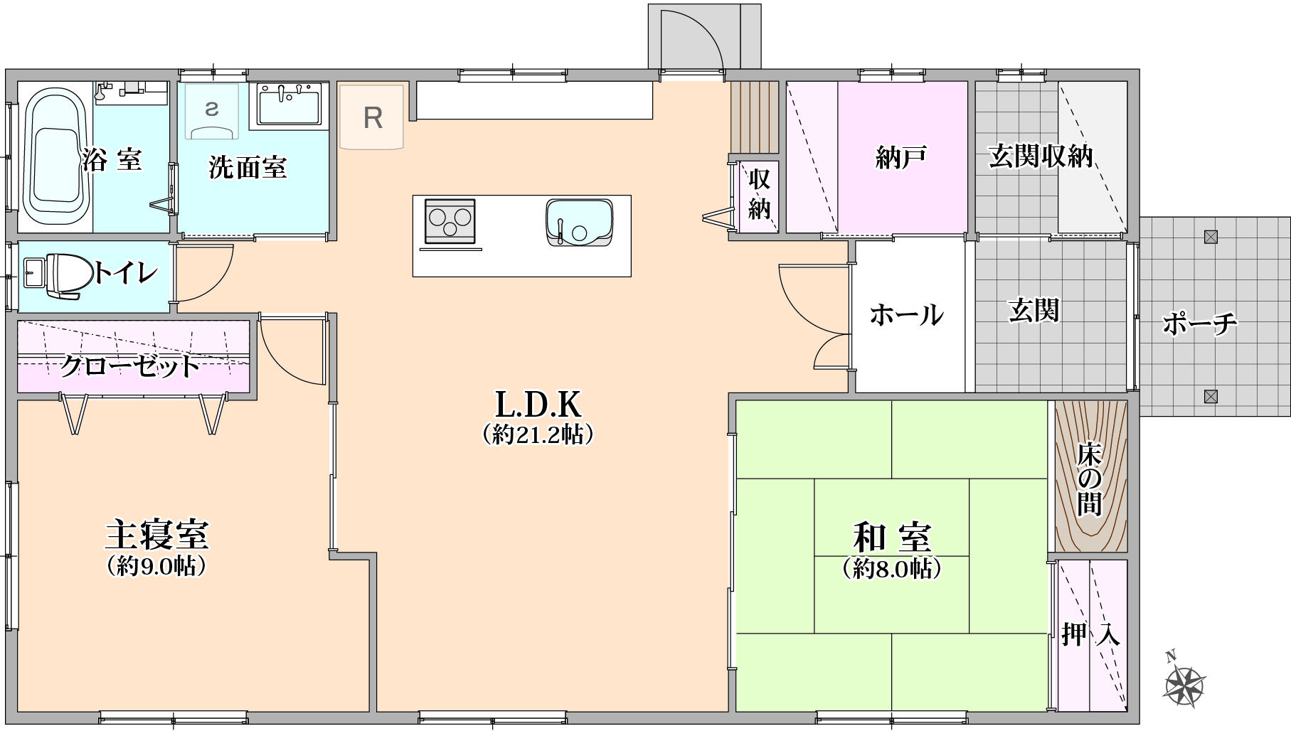 掲載の間取り図は設計図書を基に描き起こしたもので実際とは多少異なる場合があります。