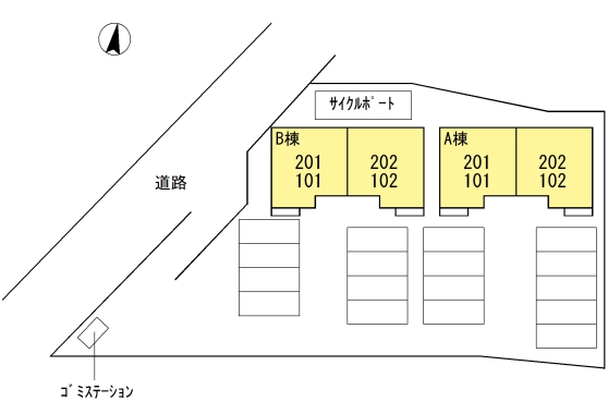 ☆アパート配置図になります☆