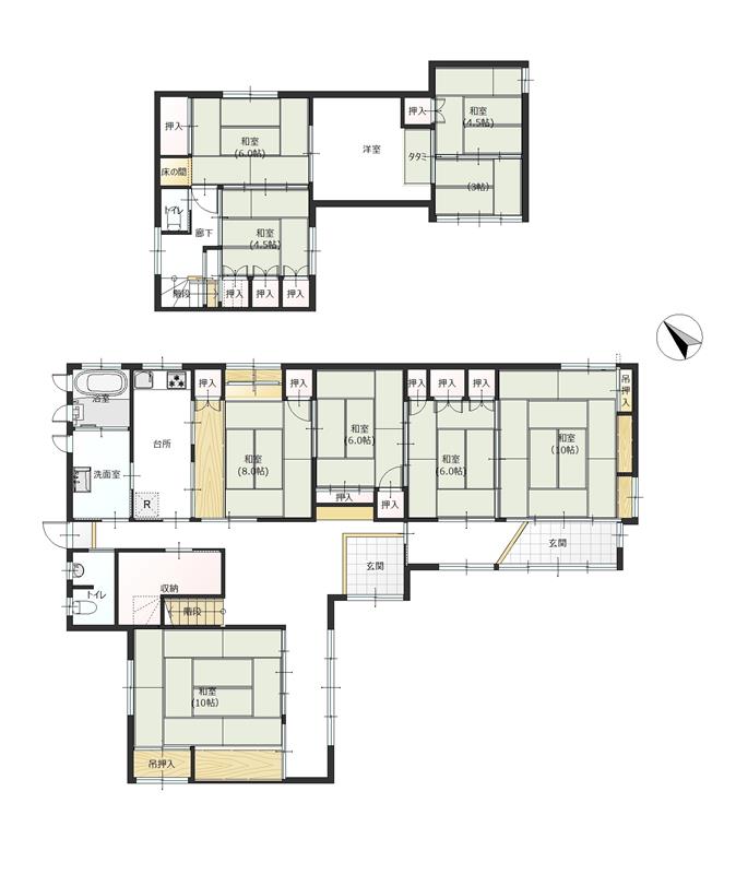 掲載の間取り図は設計図書を基に描き起こしたもので実際とは多少異なる場合があります。