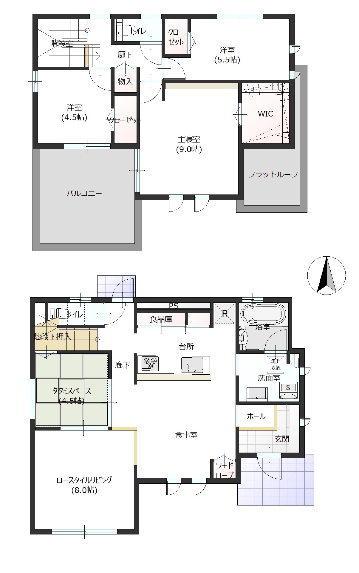 掲載の間取り図は設計図書を基に描き起こしたもので実際とは多少異なる場合があります。