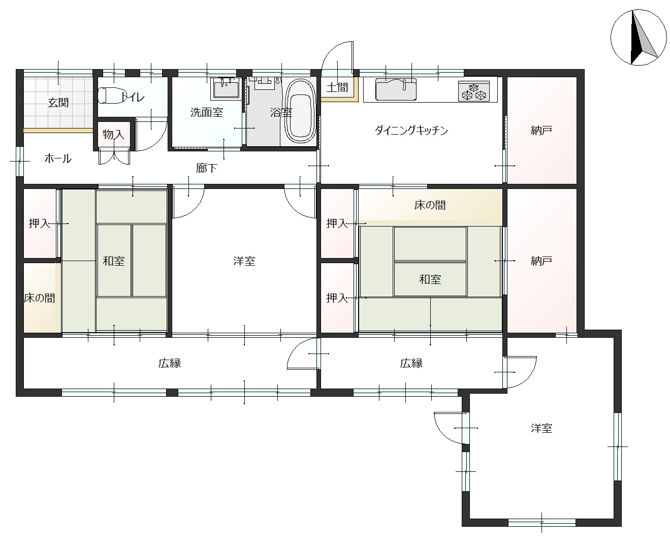 掲載の間取り図は設計図書を基に描き起こしたもので実際とは多少異なる場合があります。