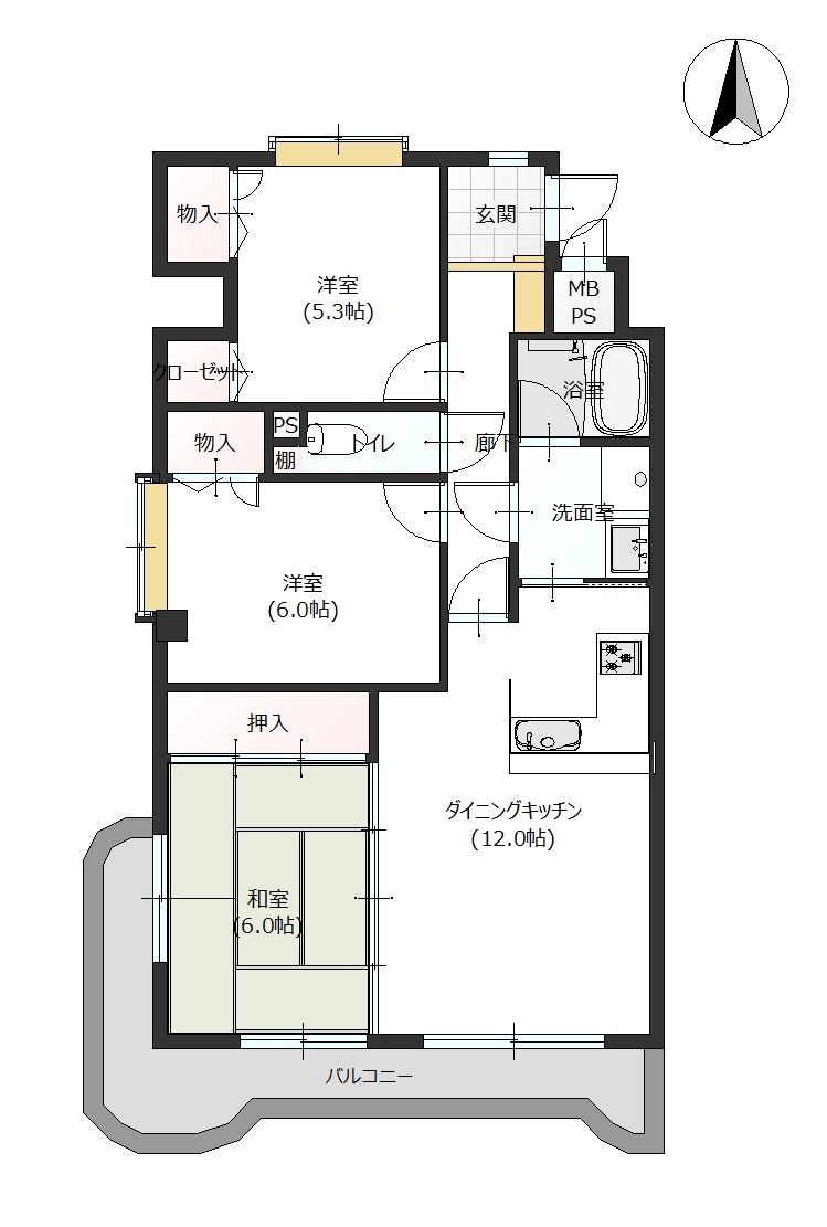 掲載の間取り図は設計図書を基に描き起こしたもので実際とは多少異なる場合があります。