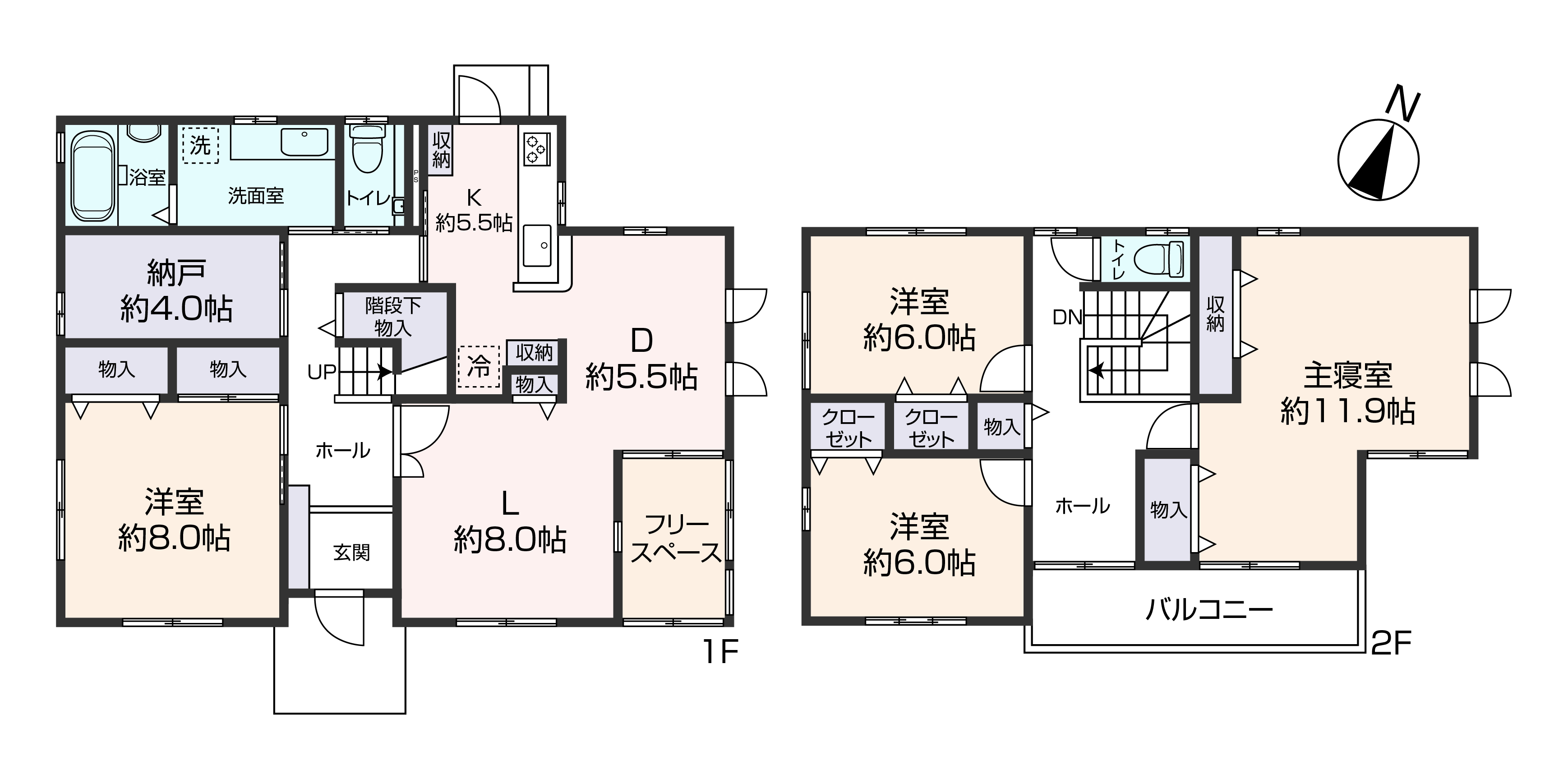 掲載の間取り図は設計図書を基に描き起こしたもので実際とは多少異なる場合があります。