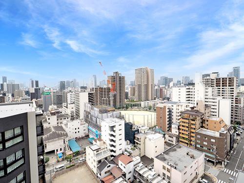 南向きバルコニーからの眺望