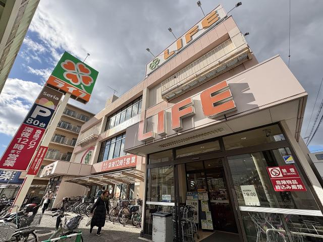ライフ深江橋店 220m 写真撮影日：2025-12-25