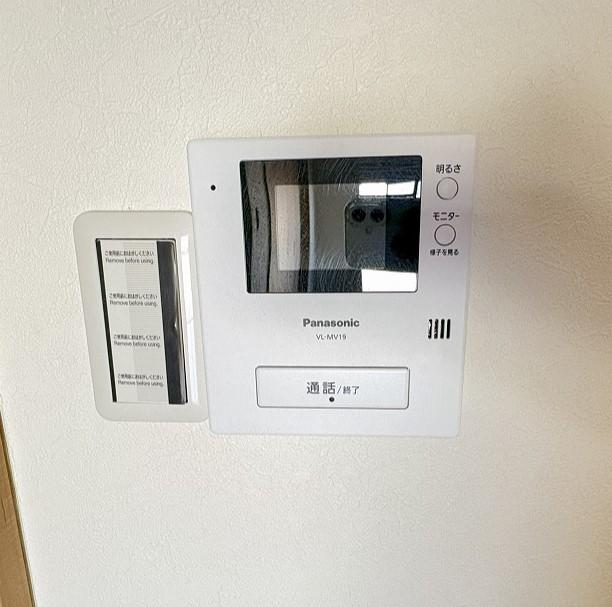 防犯設備 モニター付きインターホン  写真撮影日：2026-01-19