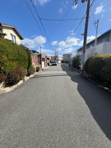前面道路（西側より）