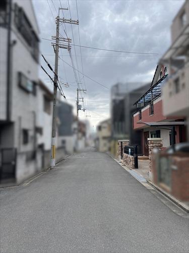 前面道路です。