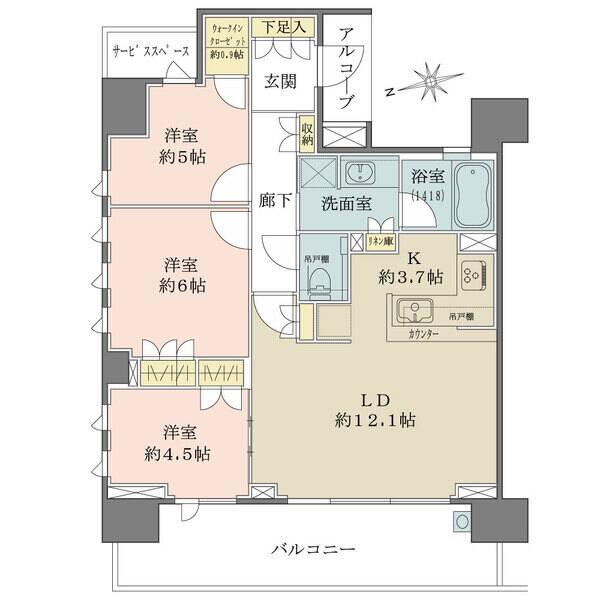開口部が多く、通風良好。ウォークインクローゼットなど全居室に収納があり、住空間を有効に使えます。