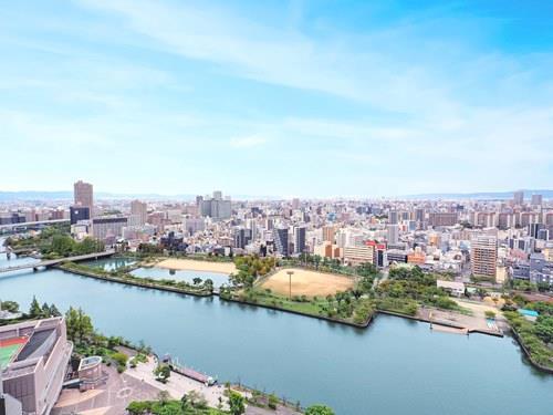 北向きバルコニーからの眺望