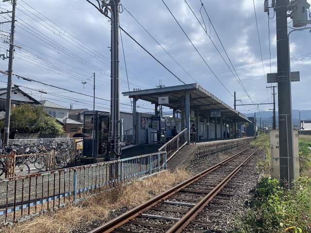 水間鉄道「森」駅 1070m 写真撮影日：2026-05-15