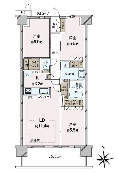 間取図(平面図)