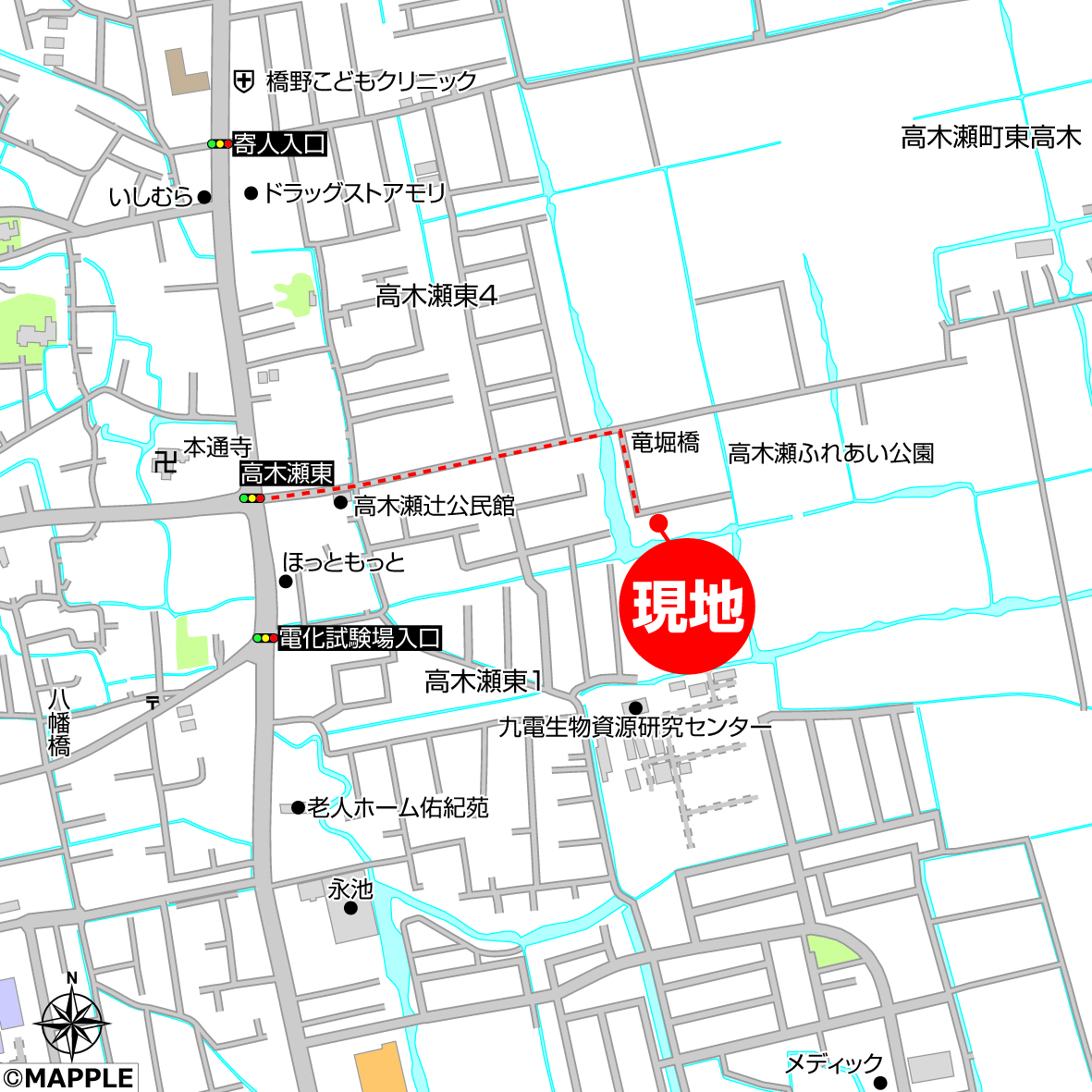 現地案内図