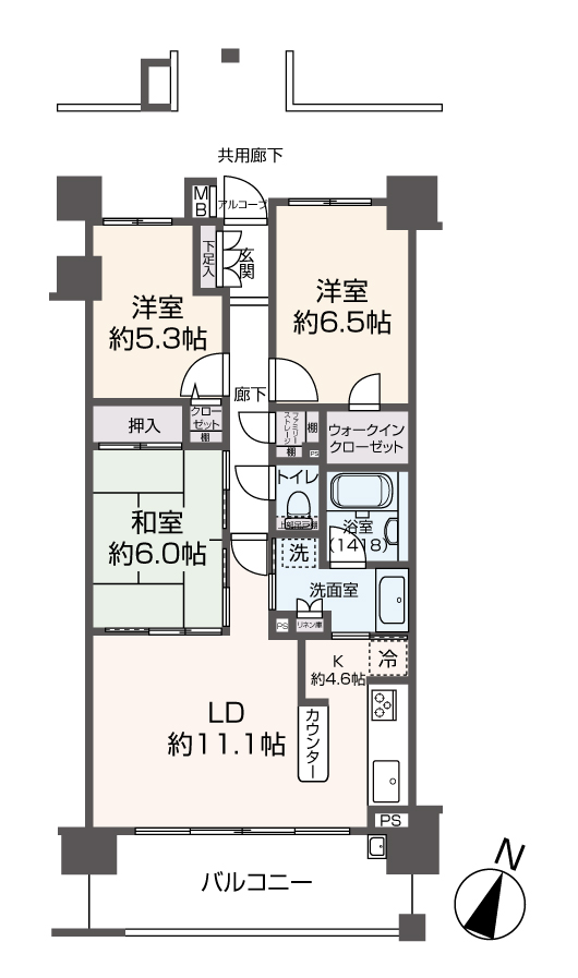 掲載の間取り図は設計図書を基に描き起こしたもので実際とは多少異なる場合があります。