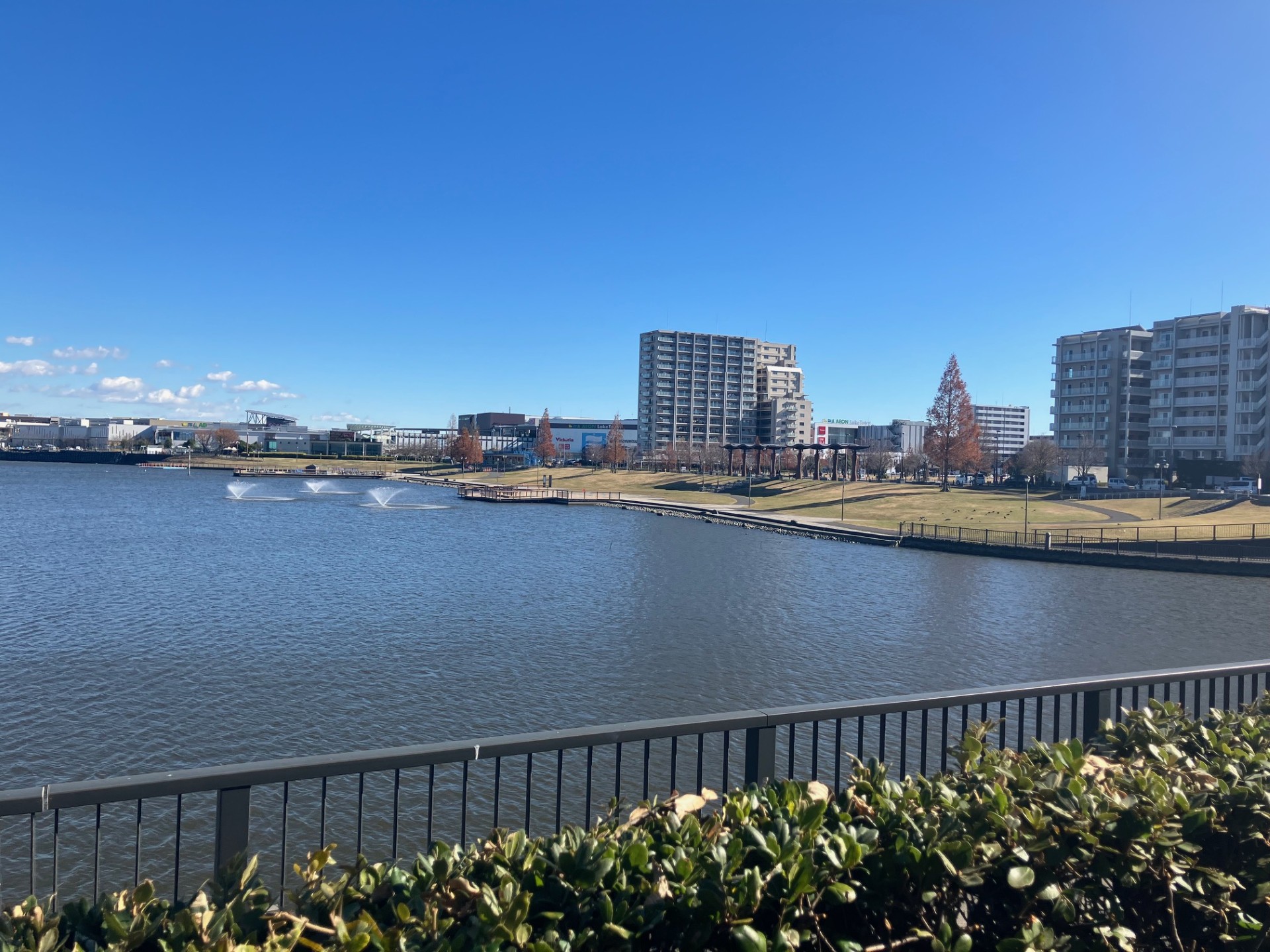 東側沿いにSakura Lake （サクラレイク）が広がります