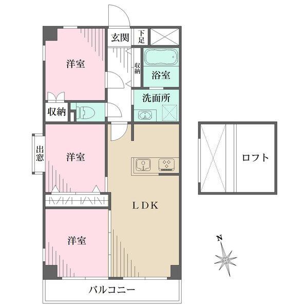 ロフトスペースが備わっております。
