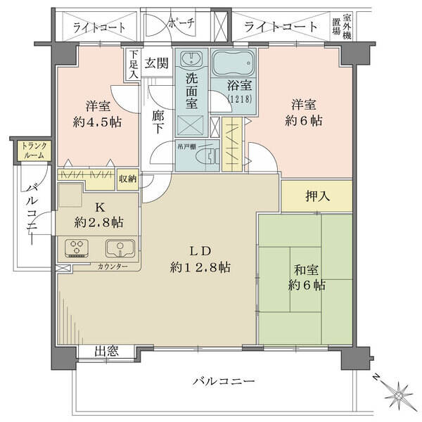 対面式キッチンにつき室内を見渡せます