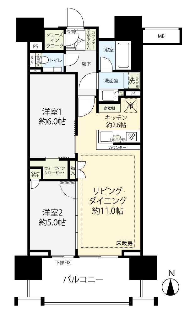 掲載の間取り図は設計図書を基に描き起こしたもので実際とは多少異なる場合があります。※1