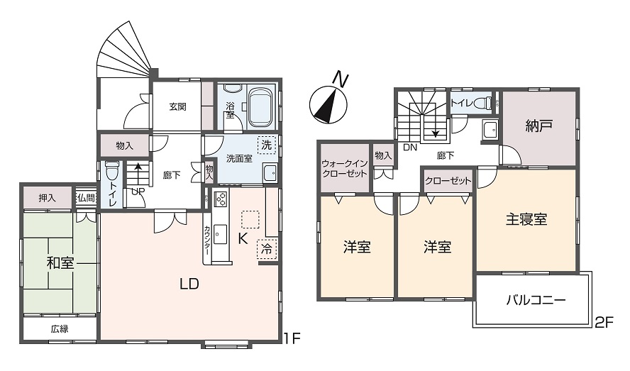 掲載の間取り図は設計図書を基に描き起こしたもので実際とは多少異なる場合があります。