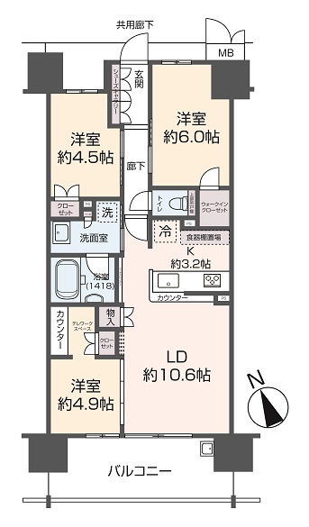 掲載の間取り図は設計図書を基に描き起こしたもので実際とは多少異なる場合があります。
