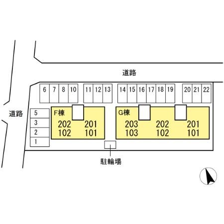配置図（F棟、G棟）