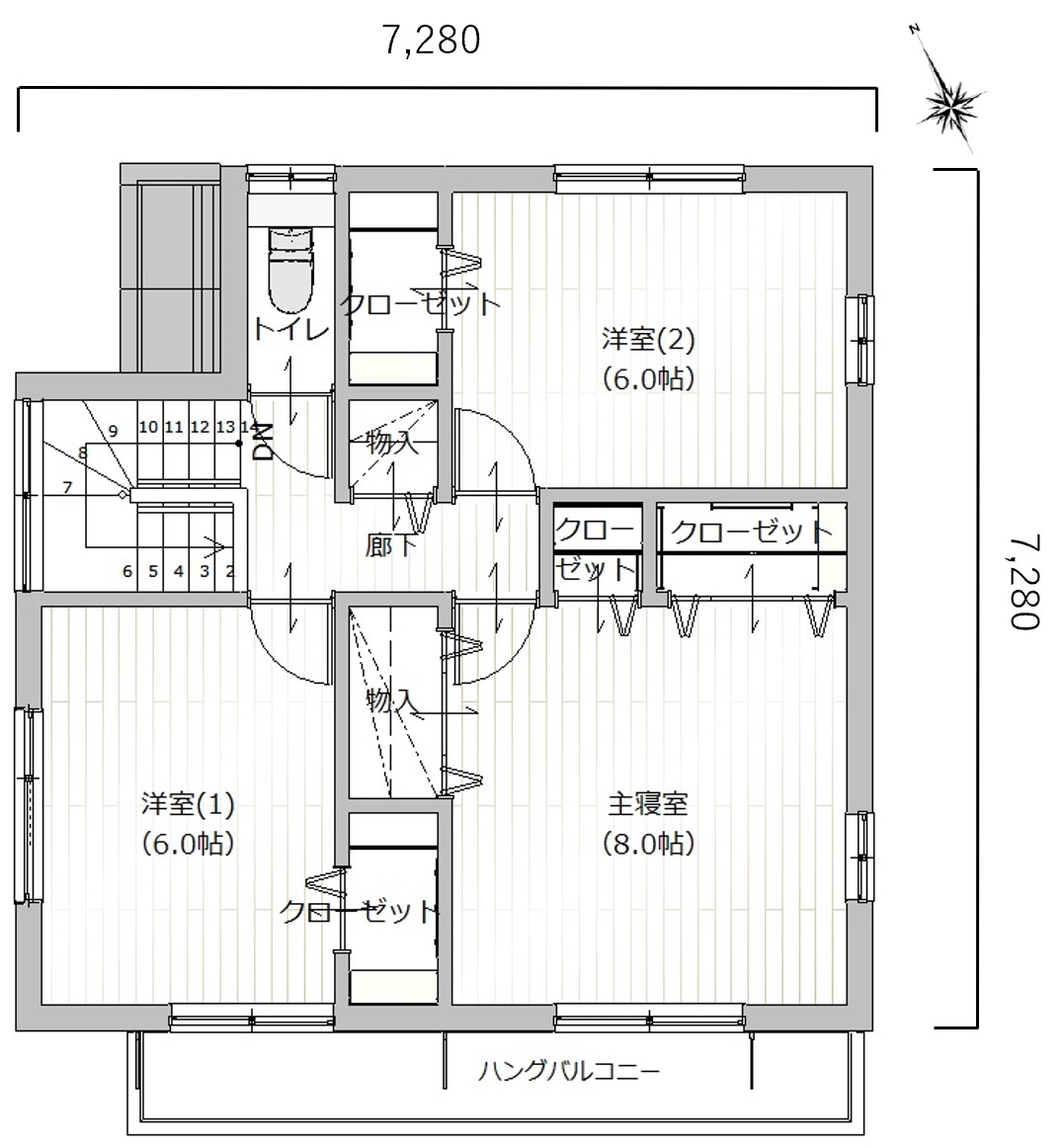 掲載の間取り図は設計図書を基に描き起こしたもので実際とは多少異なる場合があります。