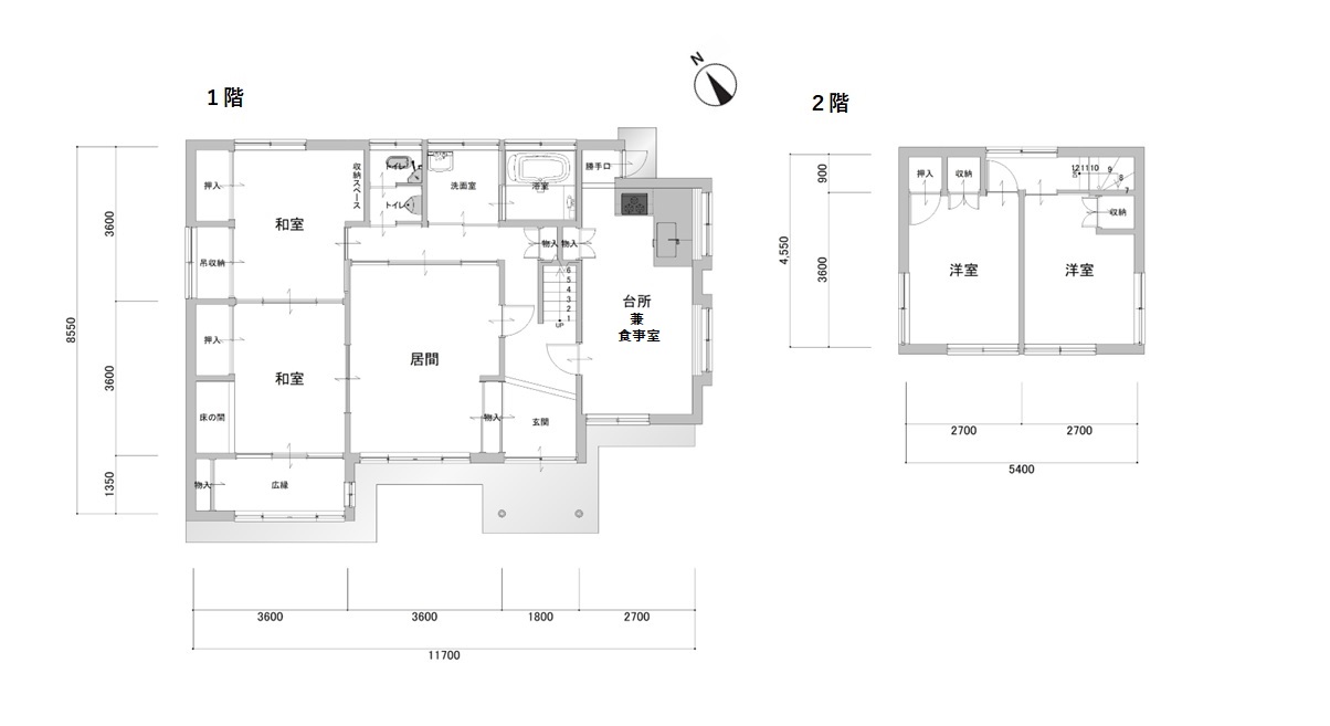 掲載の間取り図は設計図書を基に描き起こしたもので実際とは多少異なる場合があります。