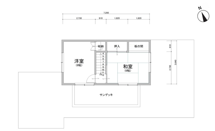 2階/掲載の間取り図は設計図書を基に描き起こしたもので実際とは多少異なる場合があります。