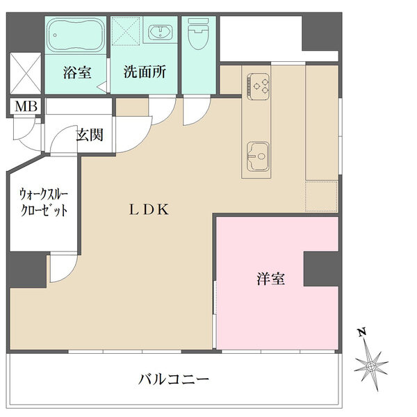 前所有者様による魅力あふれるフルオーダーリフォームが実施された、南・東角住戸。収納も豊富です。