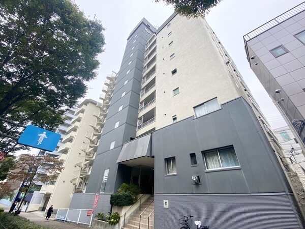 東京メトロ丸ノ内線「中野坂上」駅徒歩3分。総戸数68戸、地下1階付き地上12階建てマンションです。