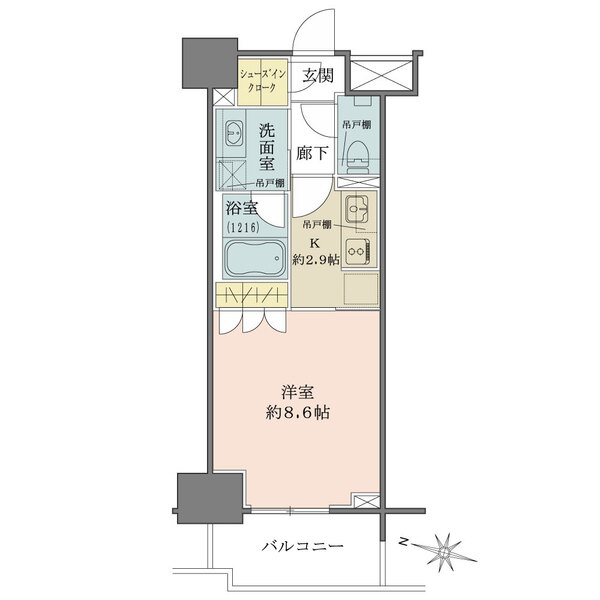 キッチンが独立し、居室を広々と活用できる間取りプラン。シューズインクローゼットなど収納も豊富です。