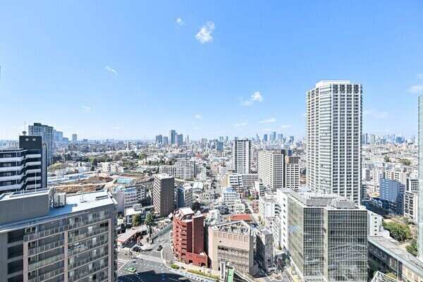 天気が良い日は東京タワー・富士山が望めます。室内からも高層階ならではの景色をお楽しみいただけます。