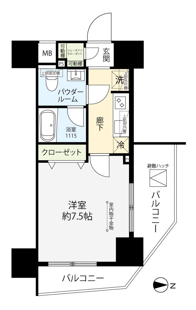 掲載の間取り図は設計図書を基に描き起こしたもので実際とは多少異なる場合があります。※1