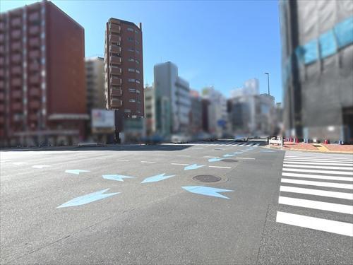 前面道路（２０２５年３月撮影）