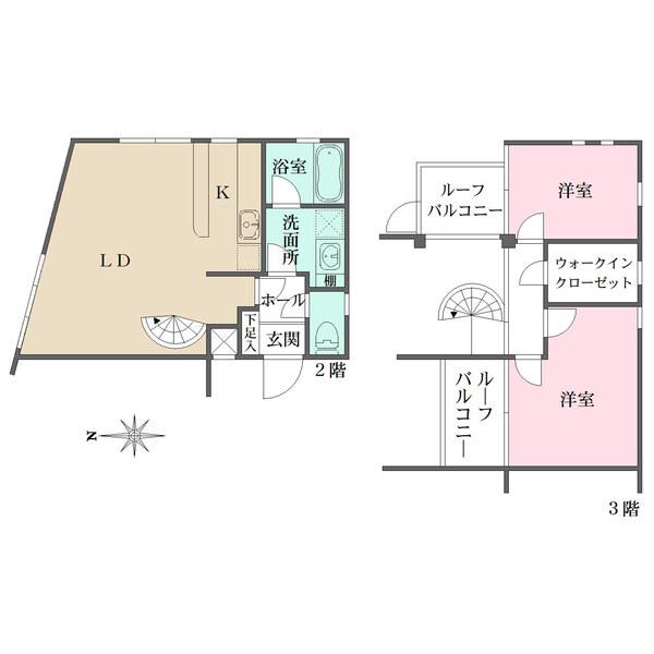 吹き抜けのあるリビング・ダイニングと天井高5m以上の開放感ある空間でお過ごしいただけます。