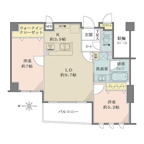 豊富な収納有。洋室2室がリビングに隣接＆対面式キッチン採用。コミュニケーション弾む明るい住まいです。