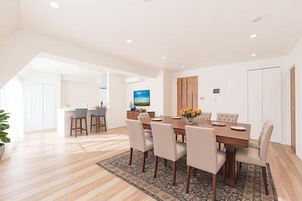 LDK●実際の写真をもとにCGで家具・その他のイメージを配置。家具等は価格に含まれません。※現況引渡