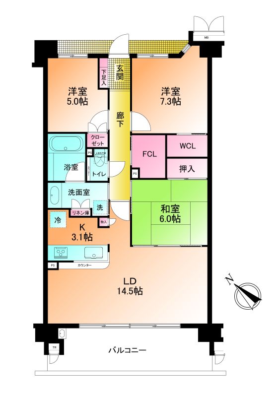 掲載の間取り図は設計図書を基に描き起こしたもので実際とは多少異なる場合があります。