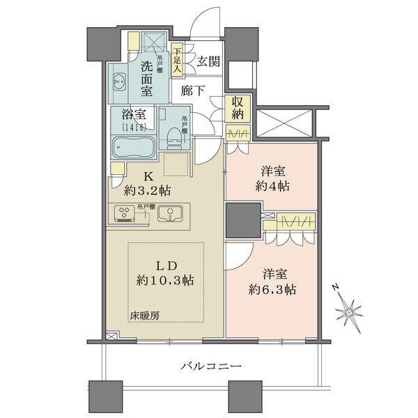 27階南向き／室内大変綺麗にお使いです
