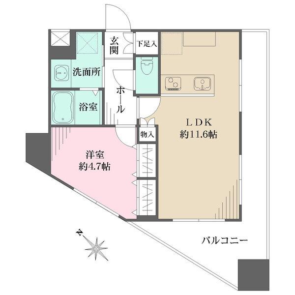 2025年12月リフォーム完成予定、7階南西向き角部屋のため陽当たり・通風良好
