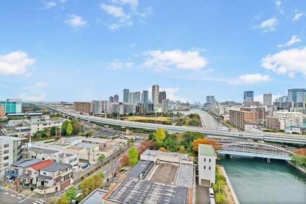 東京ウォーターフロントを見下ろす眺望