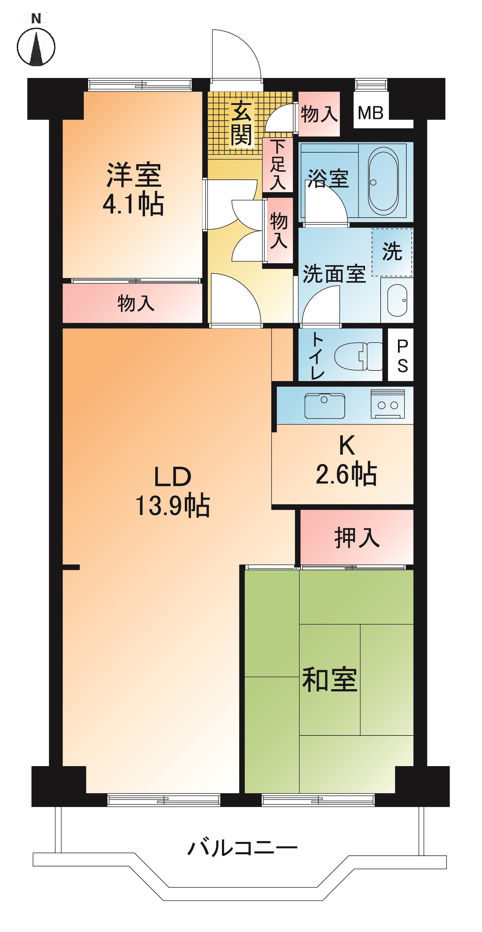 掲載の間取り図は設計図書を基に描き起こしたもので実際とは多少異なる場合があります。