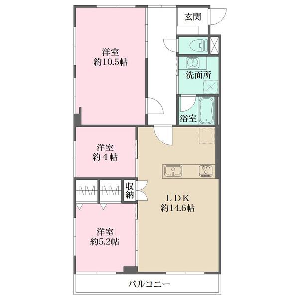 南・西・北の三方角住戸につき、陽当り・通風・眺望良好です。2026年1月にリフォーム実施予定です。