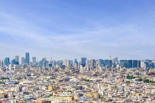 地上28階建の最上階に位置しています。東京タワーや東京スカイツリーを望めます(天候による)。