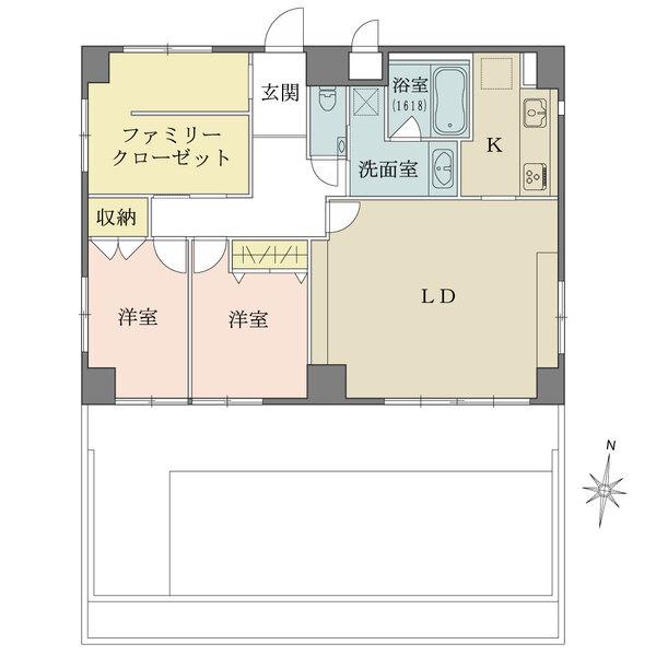 各居室南向き＆ルーフバルコニー出入可、大容量のシューズクローゼット、・大容量のファミリークローゼット