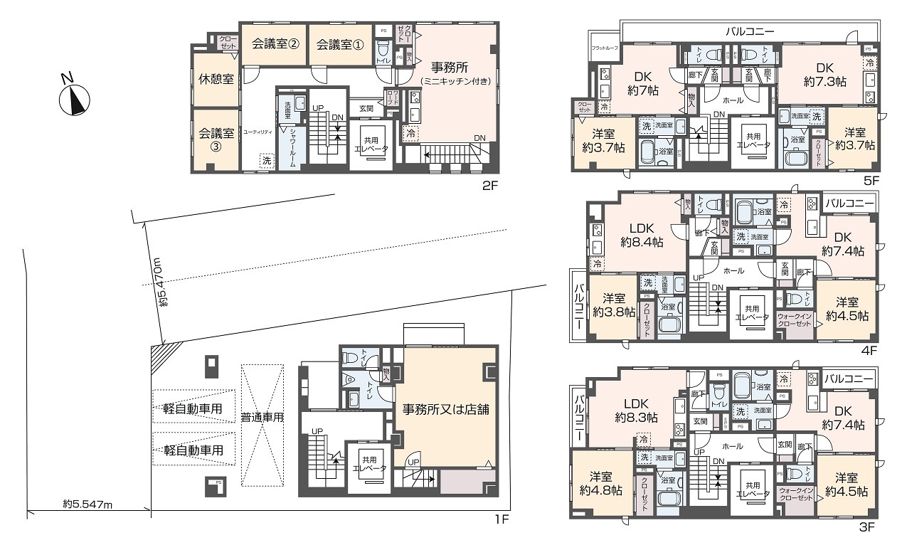 掲載の間取り図は設計図書を基に描き起こしたもので実際とは多少異なる場合があります。
