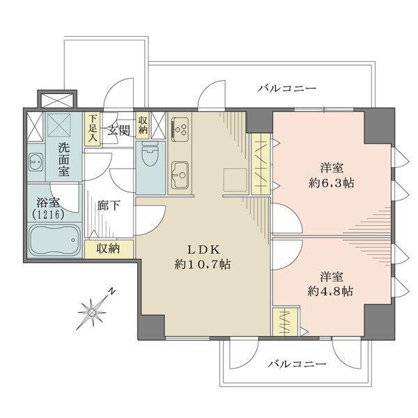 リフォーム履歴有（2019年12月実施）。10階部分・2面バルコニーのため、陽当り・眺望良好。