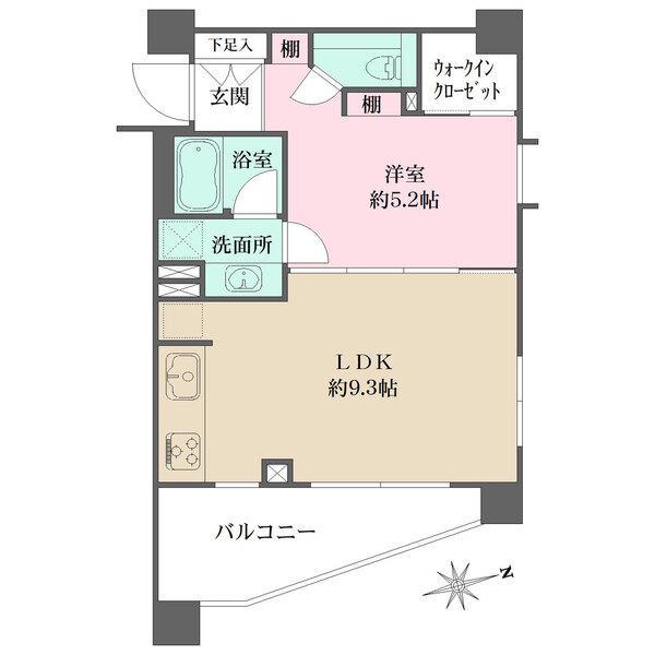 7階角住戸につき、陽当り・通風・眺望良好。ウォークインクローゼットなど、収納スペース豊富。