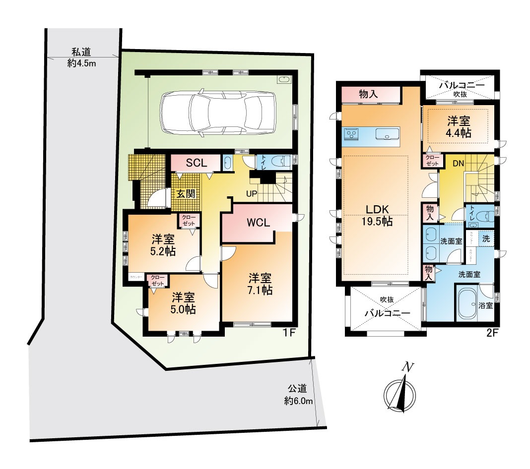 掲載の間取り図は設計図書を基に描き起こしたもので実際とは多少異なる場合があります。