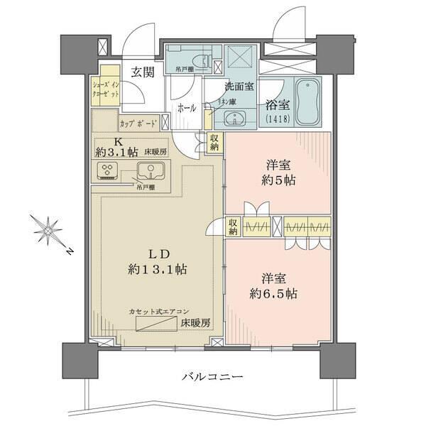 LDKの実用性が高く、シューズインクローゼットや住戸用防災備蓄倉庫や複数のクローゼット有